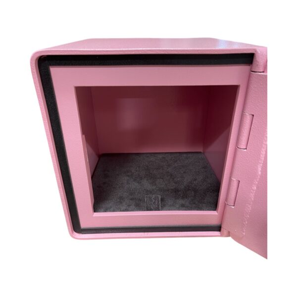 Cube Safe In Candy Pink Open Front Top Slant View