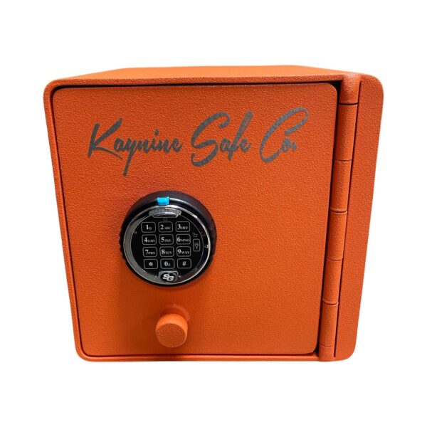 Cube Safe In Orange Closed Front View