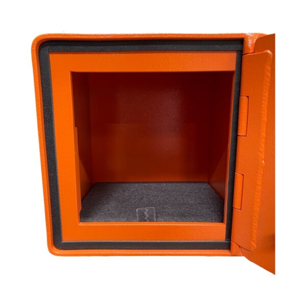 Cube Safe In Orange Open Front View